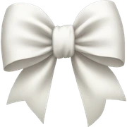 white bow sticker