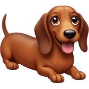Sausage dog sticker