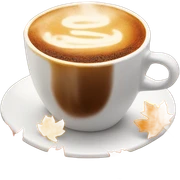 Fall coffe sticker