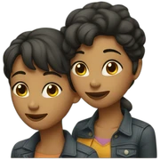Couple lesbian sticker
