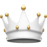 white crown sticker