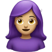 emoji purple sticker