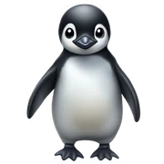 Baby penguin full body cute sticker