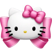 hello kitty bow sticker