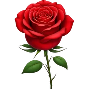 Flower rose sticker