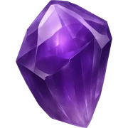 Charged Amethyst crystal sticker