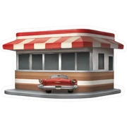 Vintage American diner  sticker