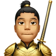 Golden Samurai sticker