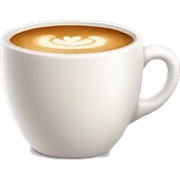 Cappuccino cup clean sticker
