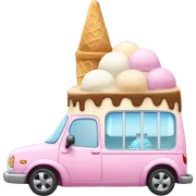 Ice cream car sticker