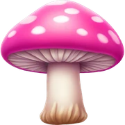pink mushroom sticker