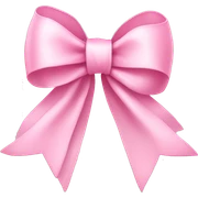 light pink ribbon bow sticker