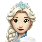 Anna disney snow queen sticker