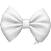 White bow sticker