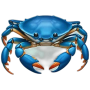 blue crab sticker