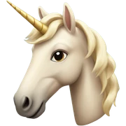 Beige unicorn  sticker