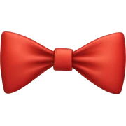 Red bow sticker