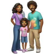 Homoparental family in Disney World sticker