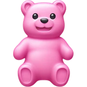 aesthetic gummy bear pastel pink sticker