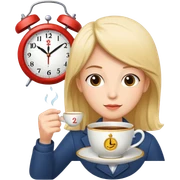 Clock that tea sticker