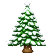 Christmas tree with Snow  sticker