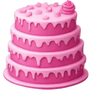 Pink cake sticker