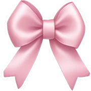 light pink ribbon bow sticker