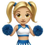 Cheerleader sticker