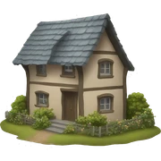 Cottage core cottage sticker