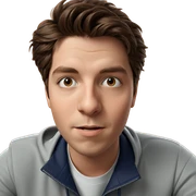 brown haired boy portrait indoors sticker
