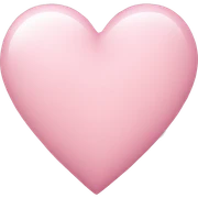 light pink heart sticker