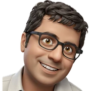 smiling boy in glasses portrait sticker