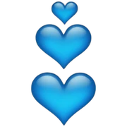 Blue heart sticker