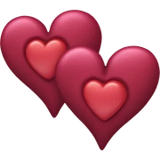 Three hearts sticker