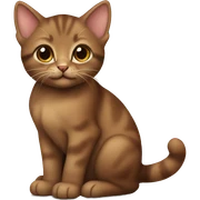 brown kitten sticker