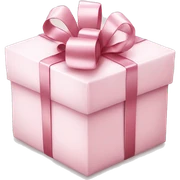 Light pink Christmas gifts under a white Christmas tree  sticker