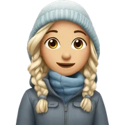 Winter girl  sticker