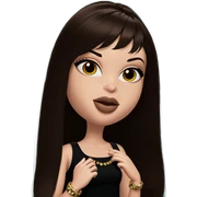 girl with brown hair and jewelry sticker