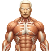 Anatomy muscle sticker