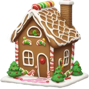 gingerbread house sticker