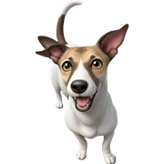 curious animal with open mouth sticker