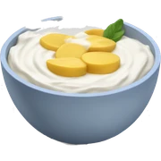 Yoghurt bowl sticker