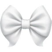 White bow sticker