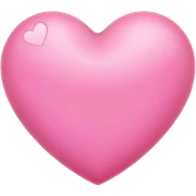 Pink heart sticker