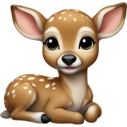 baby fawn  sticker