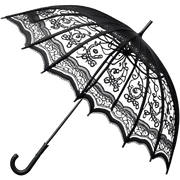 black lace umbrella sticker