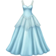 pastel blue wedding dress sticker