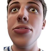 realistic portrait of a boy sticker