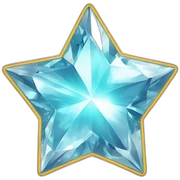 Diamond star sticker