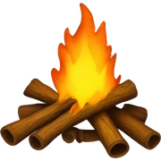 christmas bonfire sticker